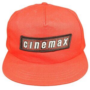 Vintage 85-97 Cinemax Made EXclusively for HBO Red Snapback Hat Cap